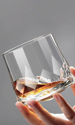 Upside Down Crystal Glasses